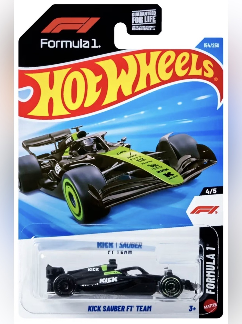 Hot Wheels 2025 Formula 1 Series - Kick Sauber Racing Die Cast Car